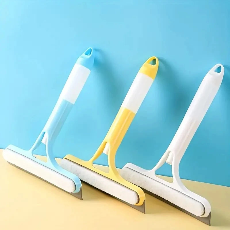 Espátula 3 em 1 Multiuso para Vidros com Spray — Limpeza Rápida, Prática e Sem Manchas!