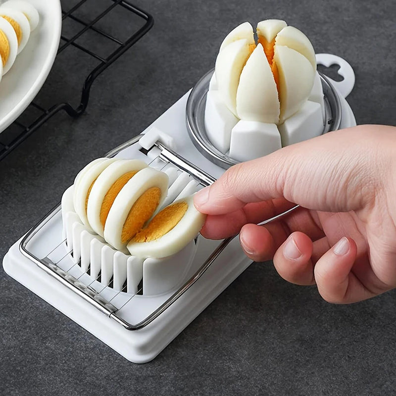 🥚 EggMaster™ – Cortador de Ovos 2 em 1 em Aço Inox com Base Antiderrapante