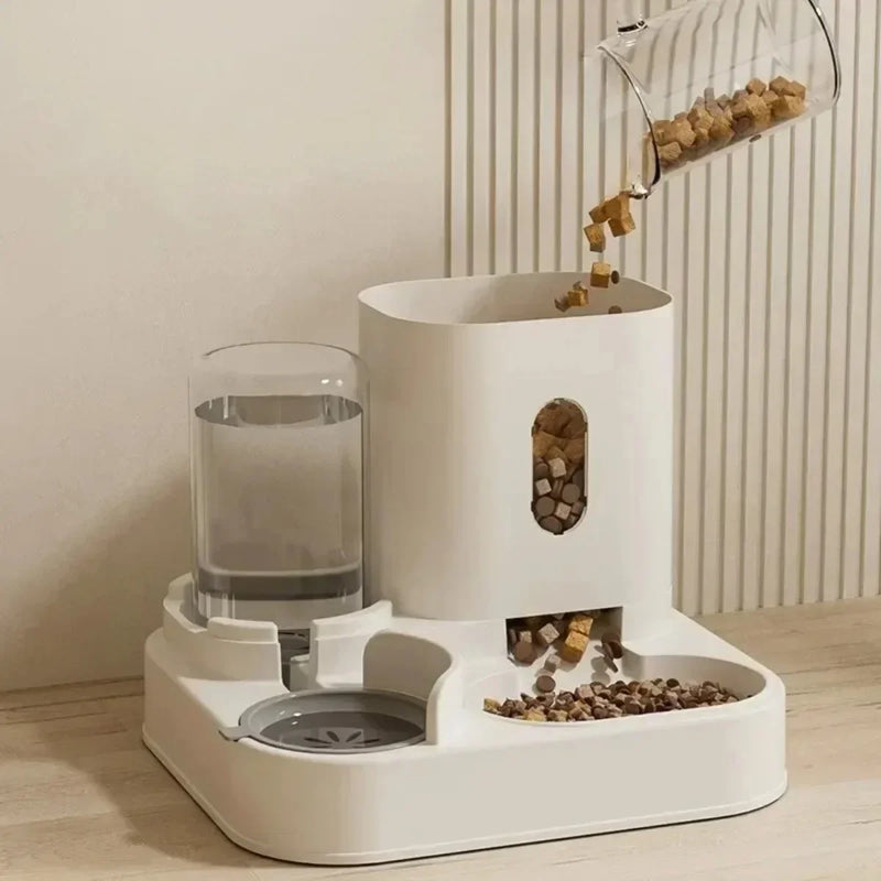 Comedouro Automático com Fonte de Água — Praticidade e Cuidado para Seu Pet 24h por Dia!