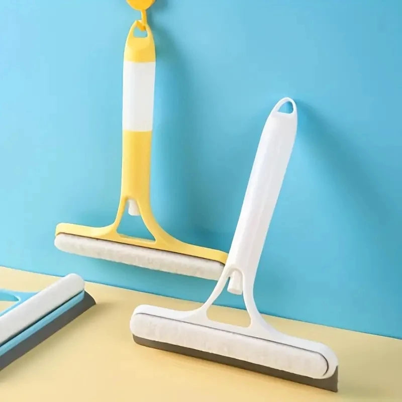 Espátula 3 em 1 Multiuso para Vidros com Spray — Limpeza Rápida, Prática e Sem Manchas!