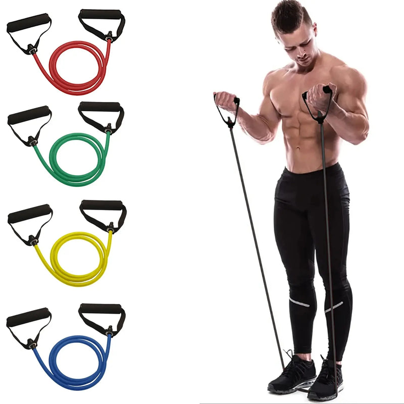 Extensor Elástico de Peito e Corpo Completo — Defina Braços, Costas, Abdômen e Muito Mais Onde Estiver!