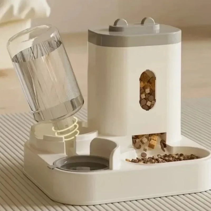 Comedouro Automático com Fonte de Água — Praticidade e Cuidado para Seu Pet 24h por Dia!