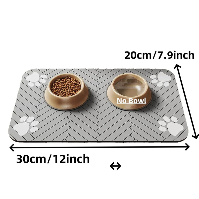 🐾 Tapete Alimentador Pet | Super Absorvente + Impermeável + Antiderrapante