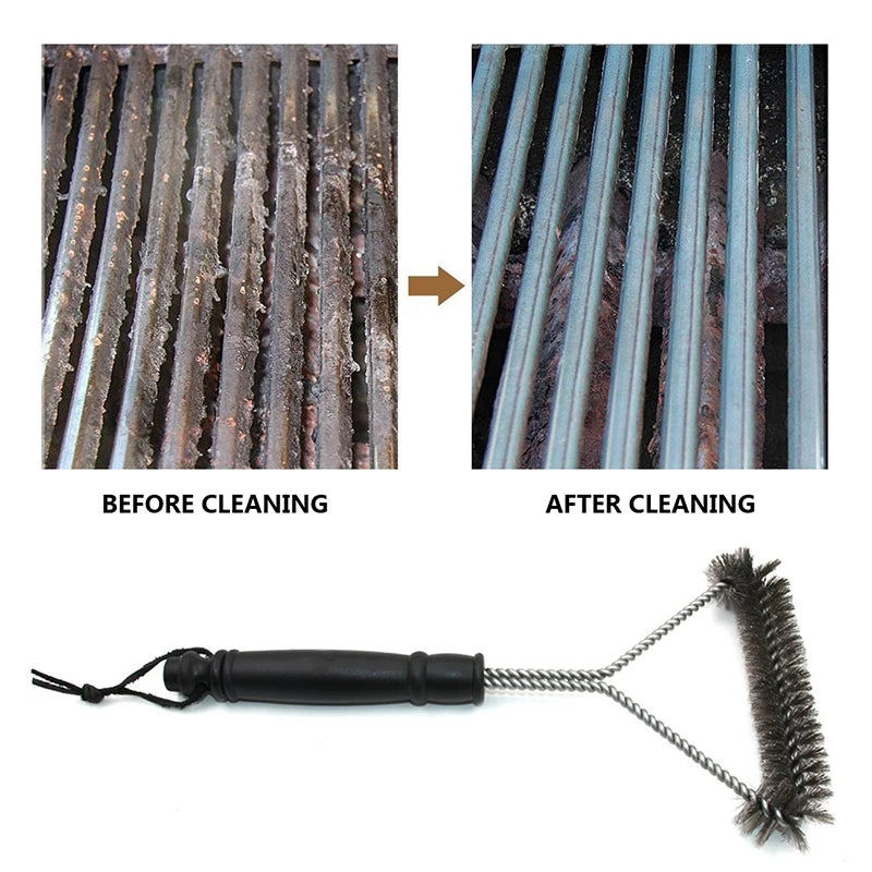 🔥 GrillMaster™ – Escova de Limpeza para Churrasqueira em Aço Inox