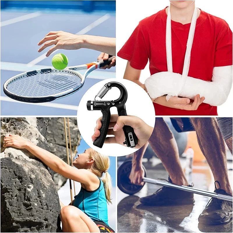 PowerGrip Pro™ – Fortalecedor de Mãos com Ajuste Progressivo + Contador
