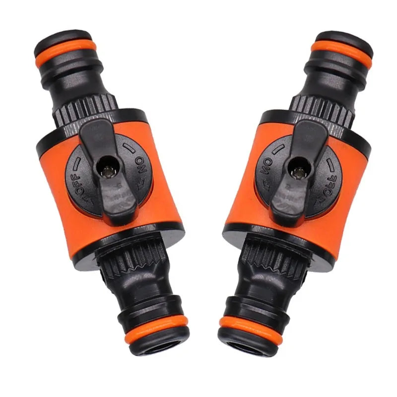 Válvula de Fechamento Rápido 16mm para Mangueira – Conector Resistente para Jardim, Irrigação e Lavagem