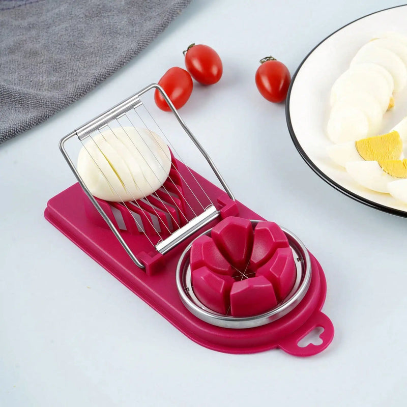 🥚 EggMaster™ – Cortador de Ovos 2 em 1 em Aço Inox com Base Antiderrapante