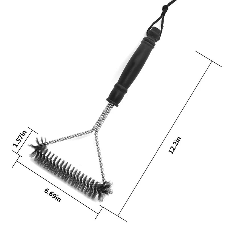 🔥 GrillMaster™ – Escova de Limpeza para Churrasqueira em Aço Inox