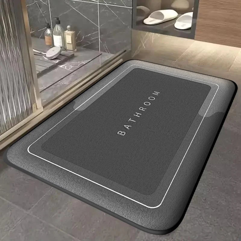 Tapete Absorvente Antiderrapante Premium – Secagem Rápida e Resistência à Sujeira para Banheiro, Cozinha e Entrada
