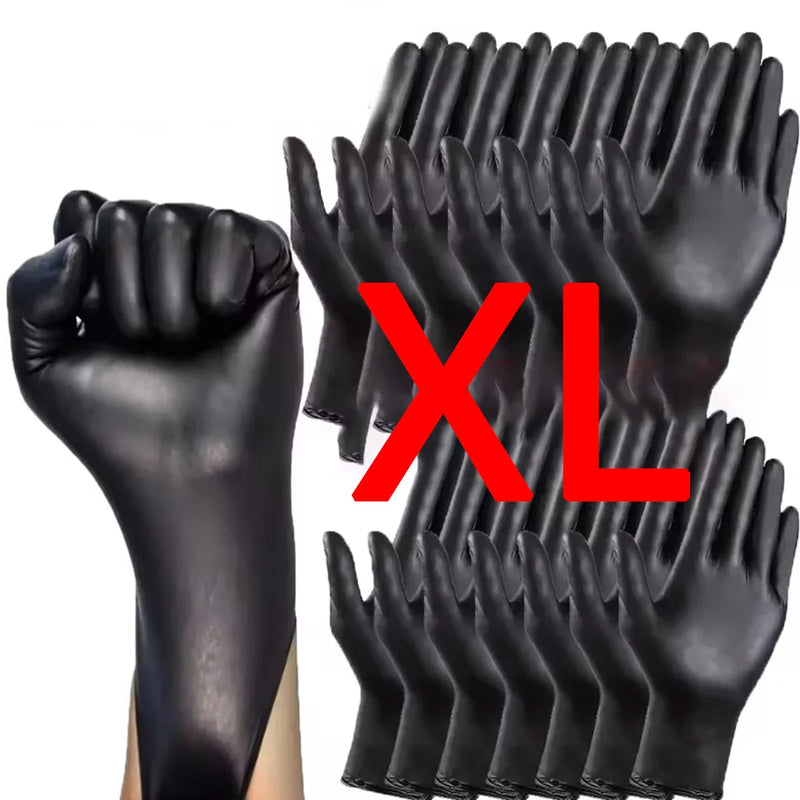 Luvas Pretas de Nitrila Premium — Proteção Profissional para Limpeza, Cozinha e Manutenção (Descartáveis)