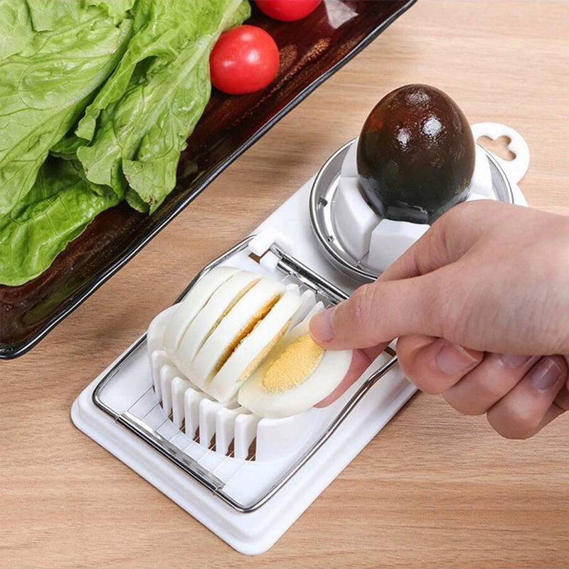 🥚 EggMaster™ – Cortador de Ovos 2 em 1 em Aço Inox com Base Antiderrapante