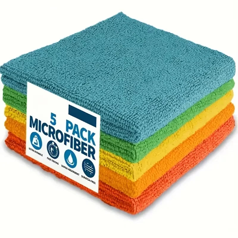 🧽 Pano de Microfibra Premium para Cozinha – Ultra Absorvente, Macio e Anti-Manchas (Kit com 5, 10 ou 20 Unidades)