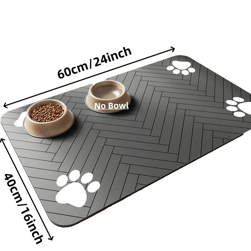 🐾 Tapete Alimentador Pet | Super Absorvente + Impermeável + Antiderrapante