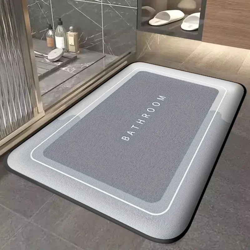 Tapete Absorvente Antiderrapante Premium – Secagem Rápida e Resistência à Sujeira para Banheiro, Cozinha e Entrada