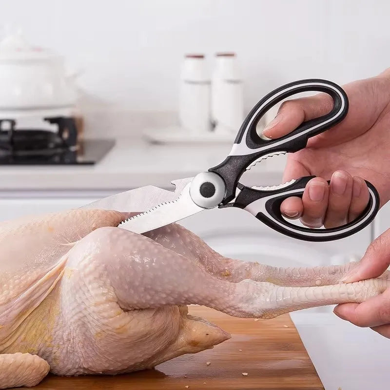 ✂️ ChefCorte™ – Tesoura de Cozinha Multifuncional em Aço Inoxidável