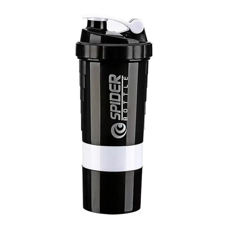 Garrafa De Proteína De 3 Camadas Shaker Powder Shake Cup