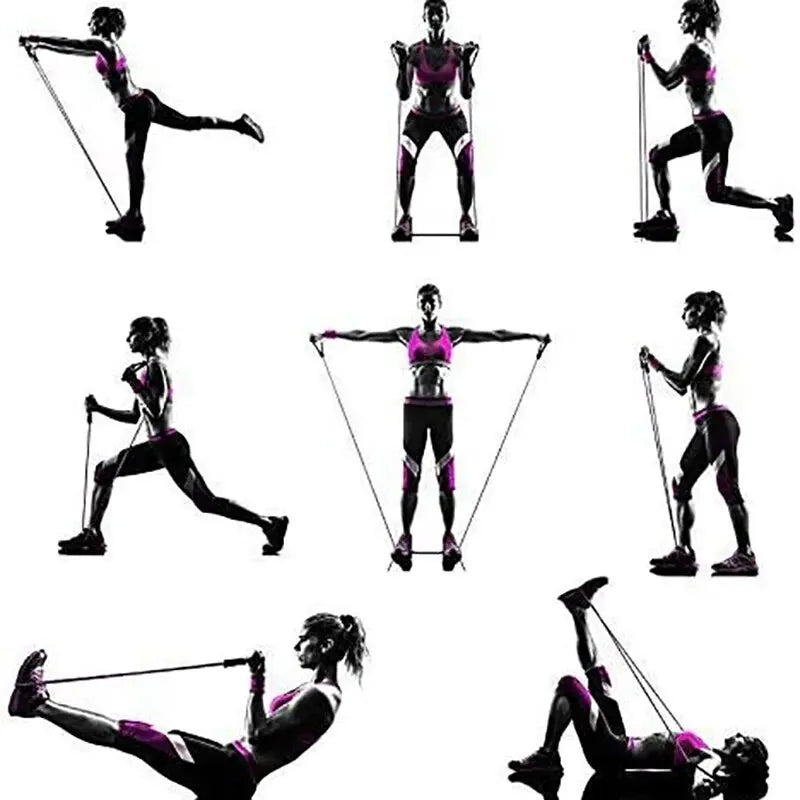 Extensor Elástico de Peito e Corpo Completo — Defina Braços, Costas, Abdômen e Muito Mais Onde Estiver!