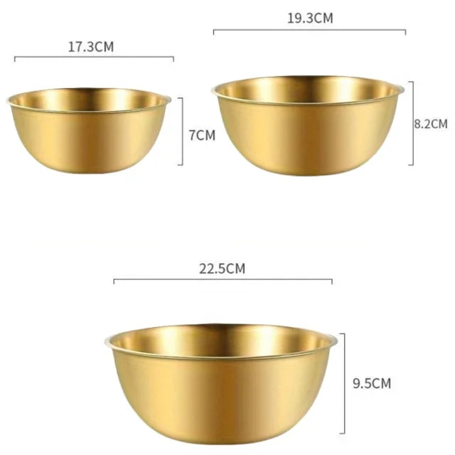 Kit 3 Tigelas de Inox Premium com Medidor – Ideal para Misturar, Armazenar e Cozinhar com Precisão