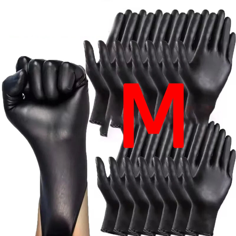 Luvas Pretas de Nitrila Premium — Proteção Profissional para Limpeza, Cozinha e Manutenção (Descartáveis)