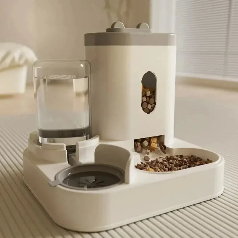 Comedouro Automático com Fonte de Água — Praticidade e Cuidado para Seu Pet 24h por Dia!