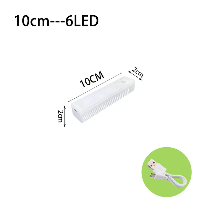 Luz Noturna Inteligente com Sensor de Movimento – Iluminação Automática e Recarga USB-C