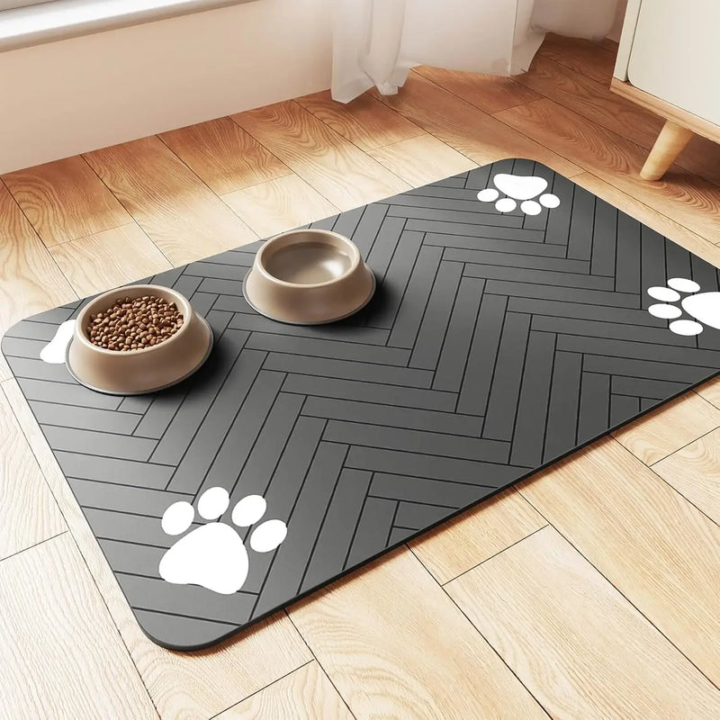 🐾 Tapete Alimentador Pet | Super Absorvente + Impermeável + Antiderrapante
