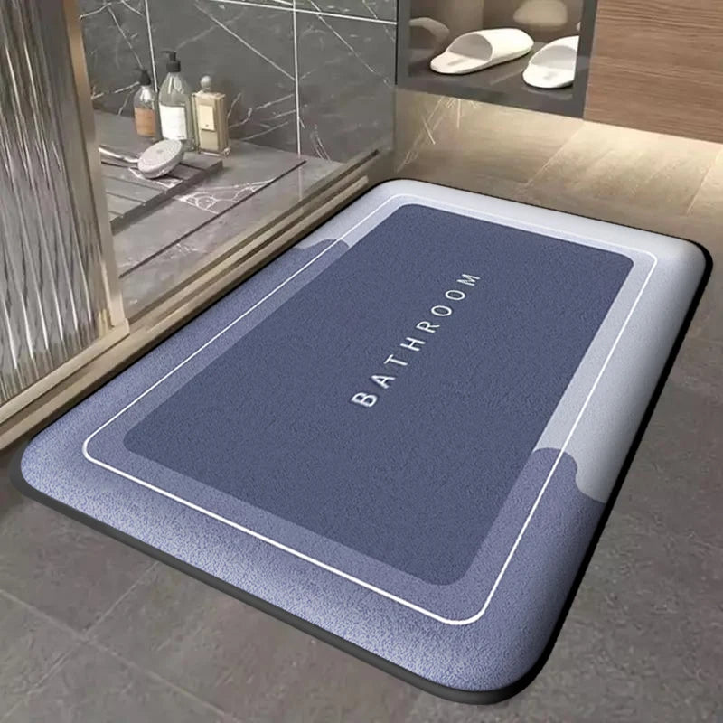 Tapete Absorvente Antiderrapante Premium – Secagem Rápida e Resistência à Sujeira para Banheiro, Cozinha e Entrada