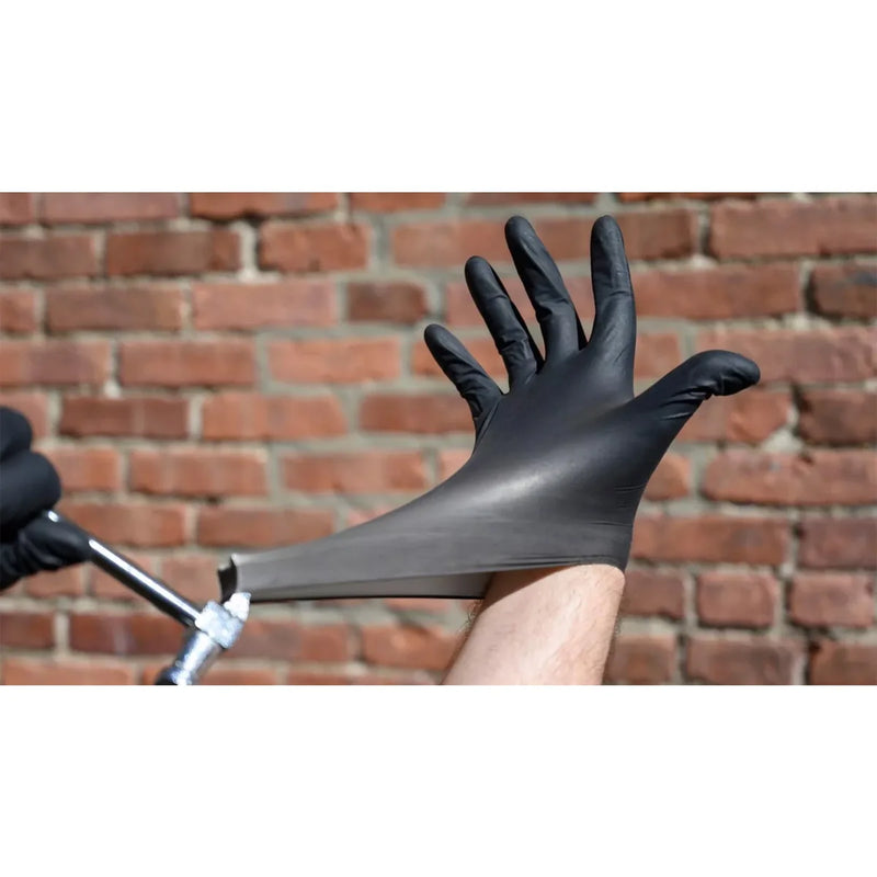 Luvas Pretas de Nitrila Premium — Proteção Profissional para Limpeza, Cozinha e Manutenção (Descartáveis)