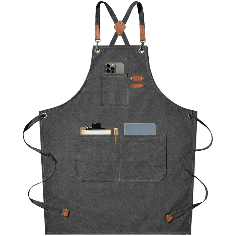 🧑‍🍳 Avental Profissional Unissex em Canvas Premium – Conforto, Estilo e Resistência para Todas as Profissões