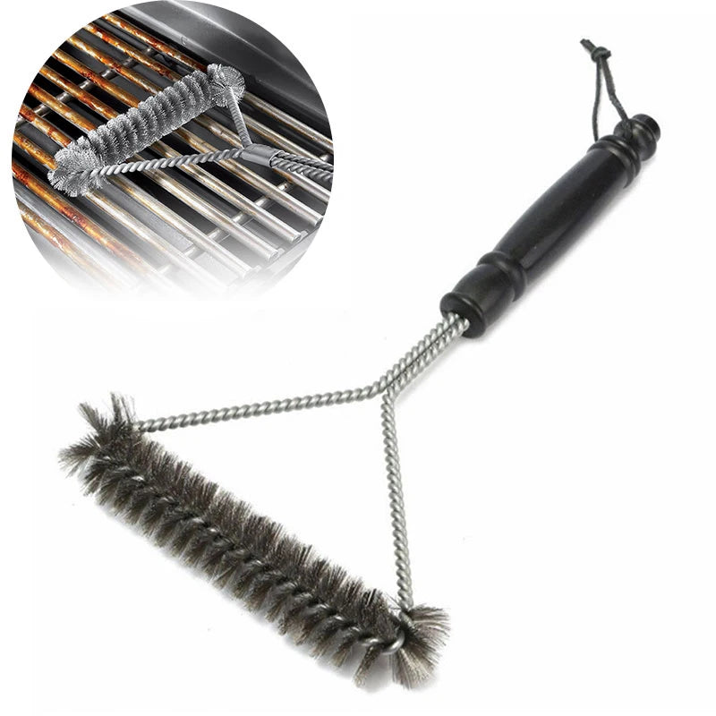 🔥 GrillMaster™ – Escova de Limpeza para Churrasqueira em Aço Inox