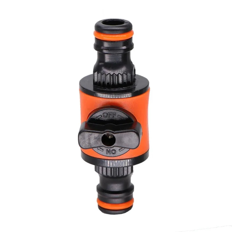 Válvula de Fechamento Rápido 16mm para Mangueira – Conector Resistente para Jardim, Irrigação e Lavagem